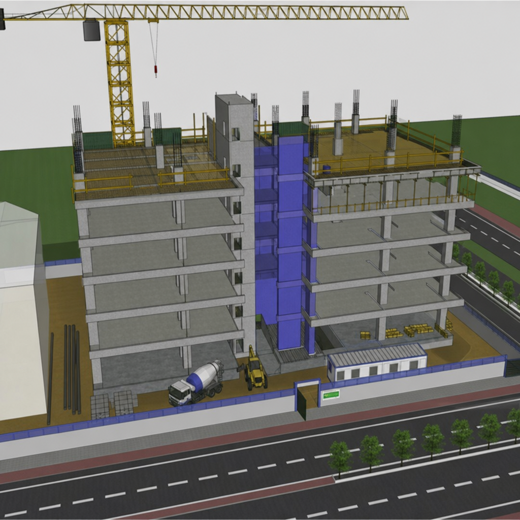 3D Model Simulation in Construction Project